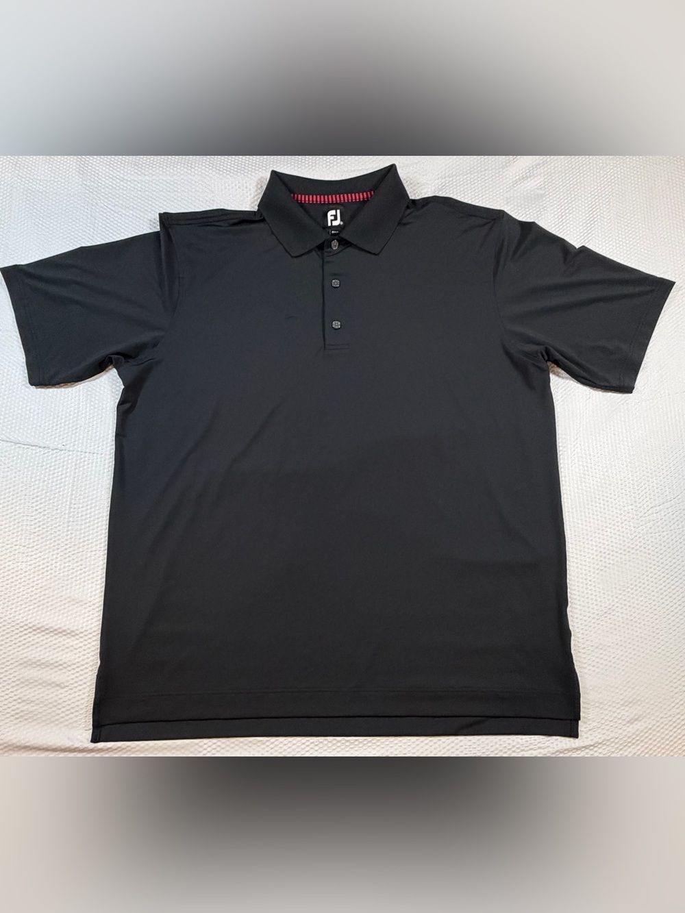 FootJoy FJ Men’s Performance Golf Polo Shirt 32411 Short Sleeve Black